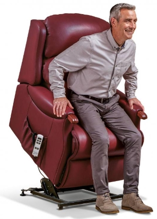 leather rise and recline chairs