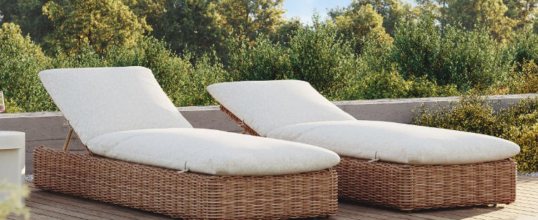 white chaise lounge