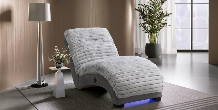 grey chaise lounge