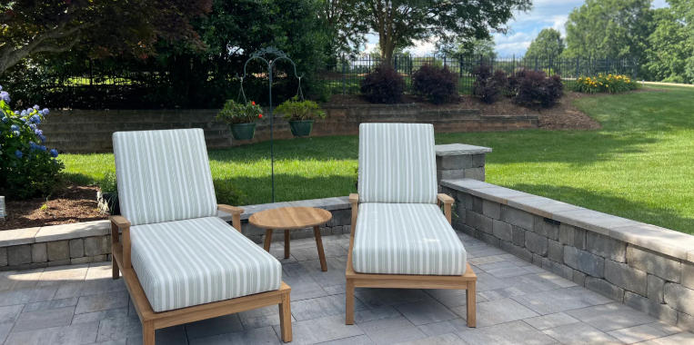 teak chaise lounge outdoor