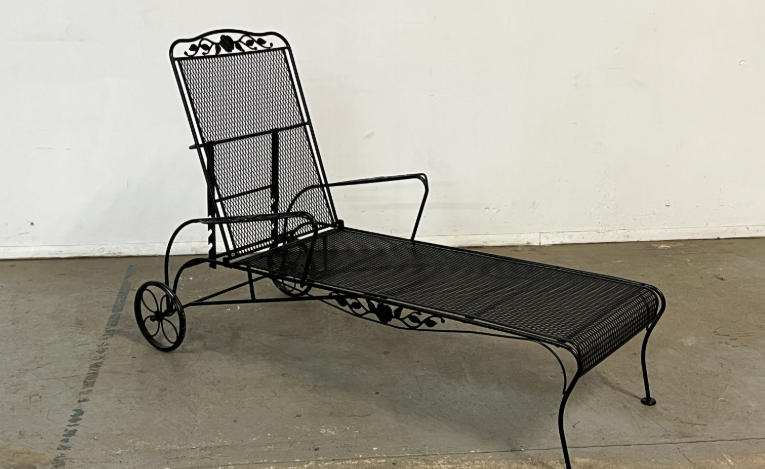 iron chaise lounge