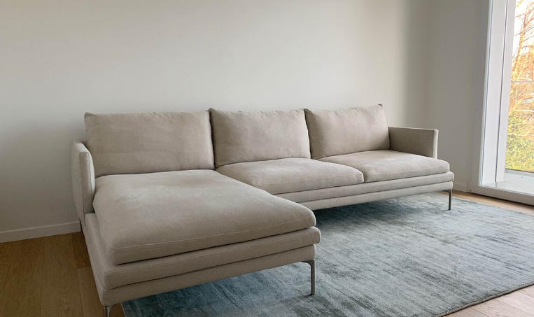 chaise longue beige