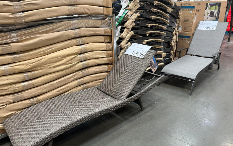 woven chaise lounge