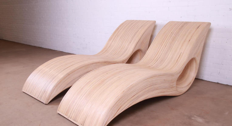 rattan chaise lounge