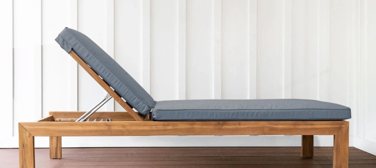 teak pool chaise lounge
