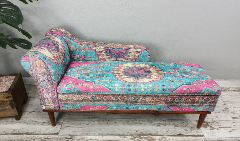 fabric chaise lounge