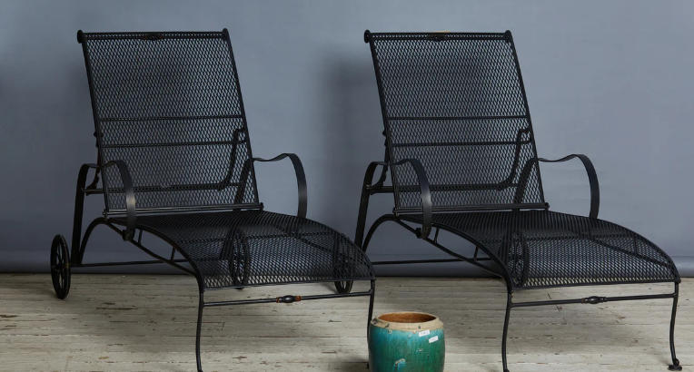 metal chaise lounge