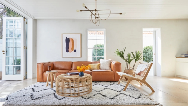 rattan chaise lounge indoor