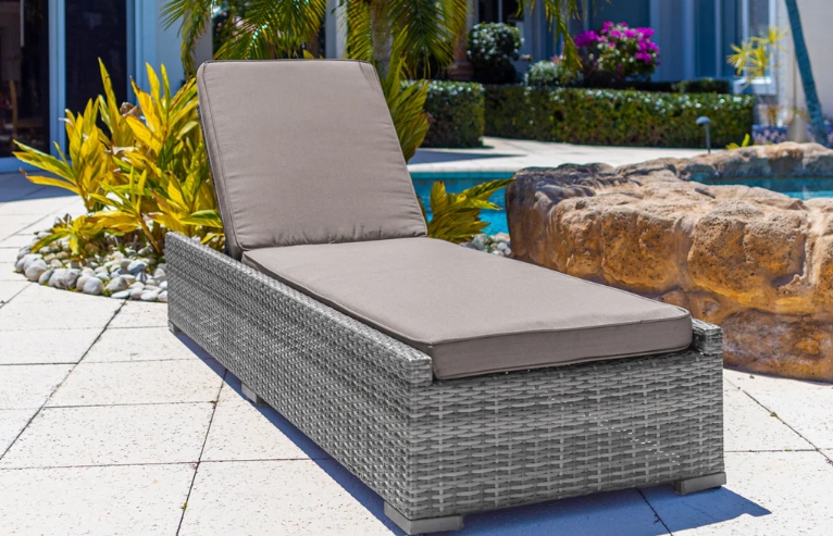 taupe chaise lounge