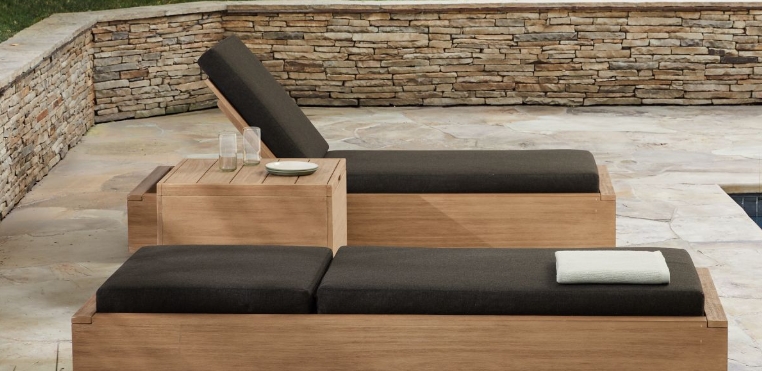 contemporary outdoor chaise lounge