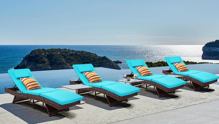 woven chaise lounge outdoor