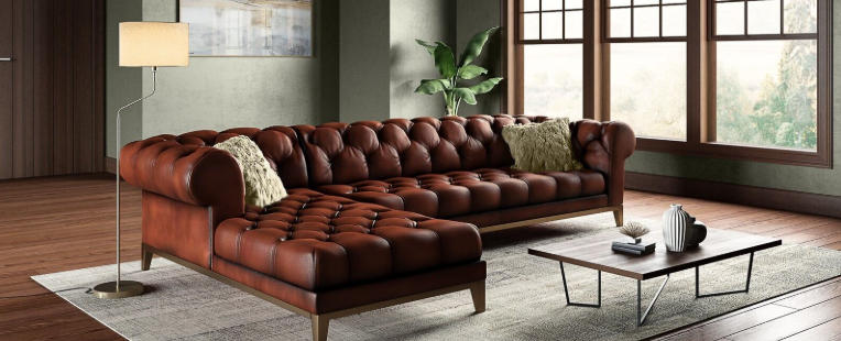 leather sofas with chaise lounge for comfort