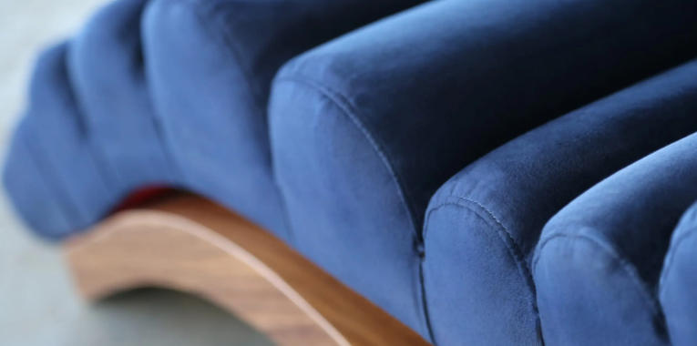 crushed velvet chaise lounge luxury styling