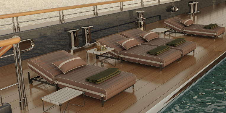 high outdoor chaise lounge for poolside luxury