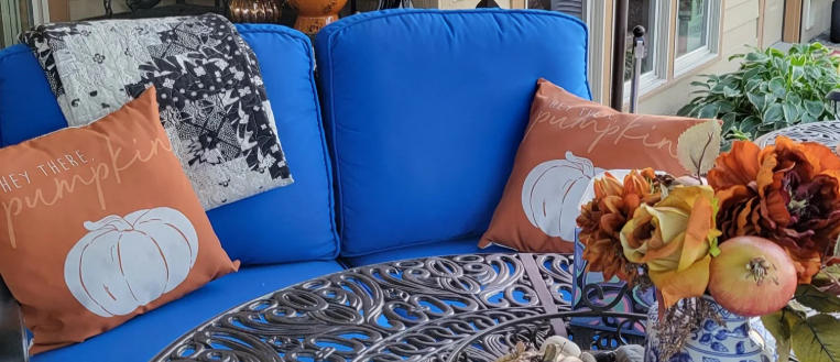 red chaise lounge outdoor accent