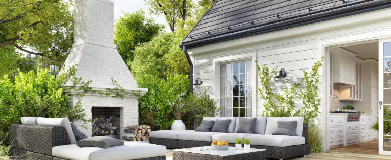 contemporary chaise lounge outdoor design