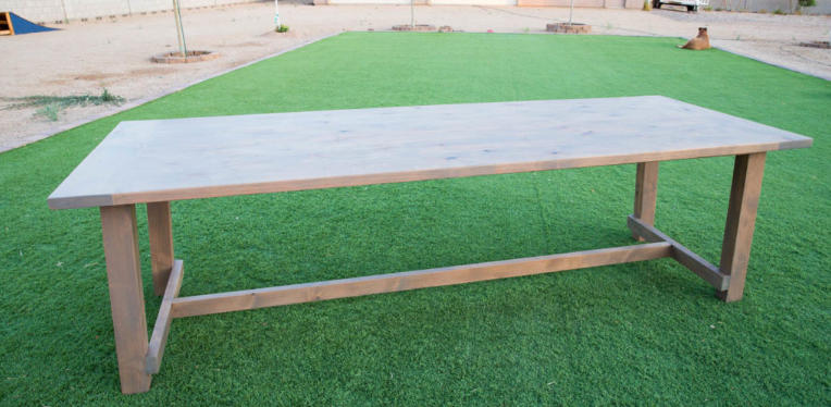 DIY Wooden Porch Table