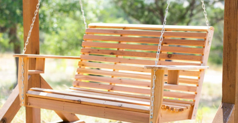 DIY Wooden Porch Swing Tutorial