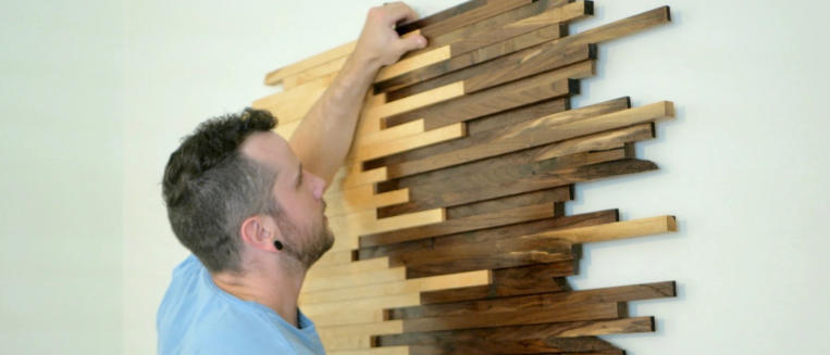 DIY Wooden Wall Art With Scrap Wood
