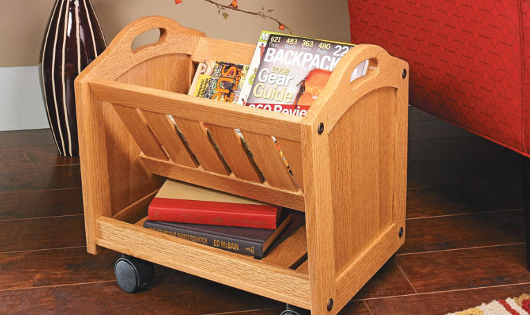 DIY Wooden Magazine Rack