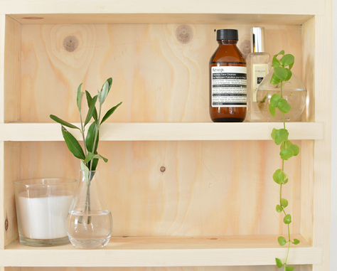 DIY Wooden Bathroom Shelf Tutorial