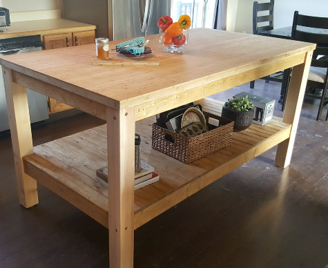 How to Make a Wooden Kitchen Island