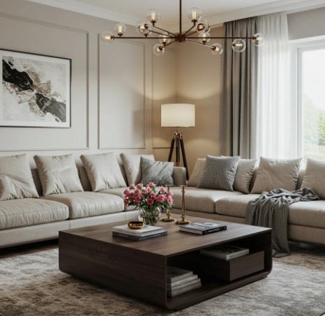 Coffee Table for Classic Living Room Sofas