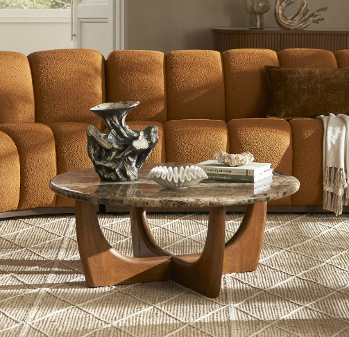Marble Coffee Table with Sofa Ideas