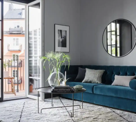 Coffee Table Pairing for Blue Sofas