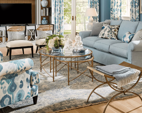 Coffee Table Pairing for Family Room Sofas