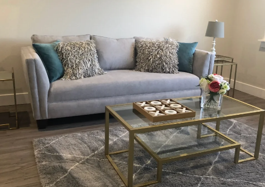 Coffee Table Pairing for Gray Sofas