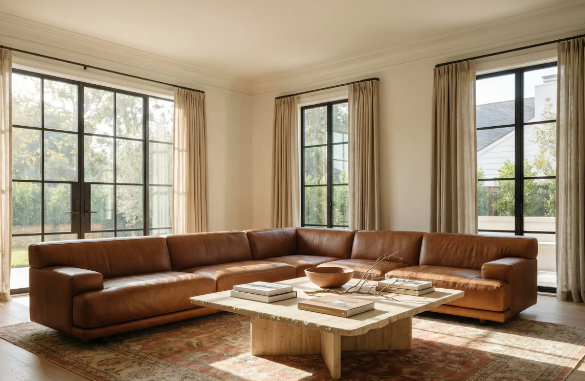 Coffee Table Pairing for Dark Sofas
